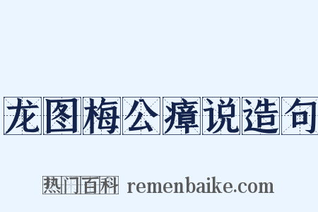 龙图梅公瘴说造句是什么意思的图片